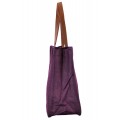 9220- PURPLE CANVAS TOTE BAG